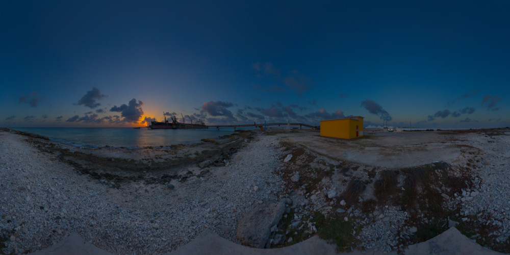 Panorama - Salt Pier at Sunset